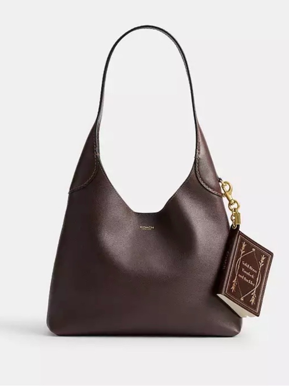 Coach Leather Notebook Charm in Maple - Picture 9 of 9